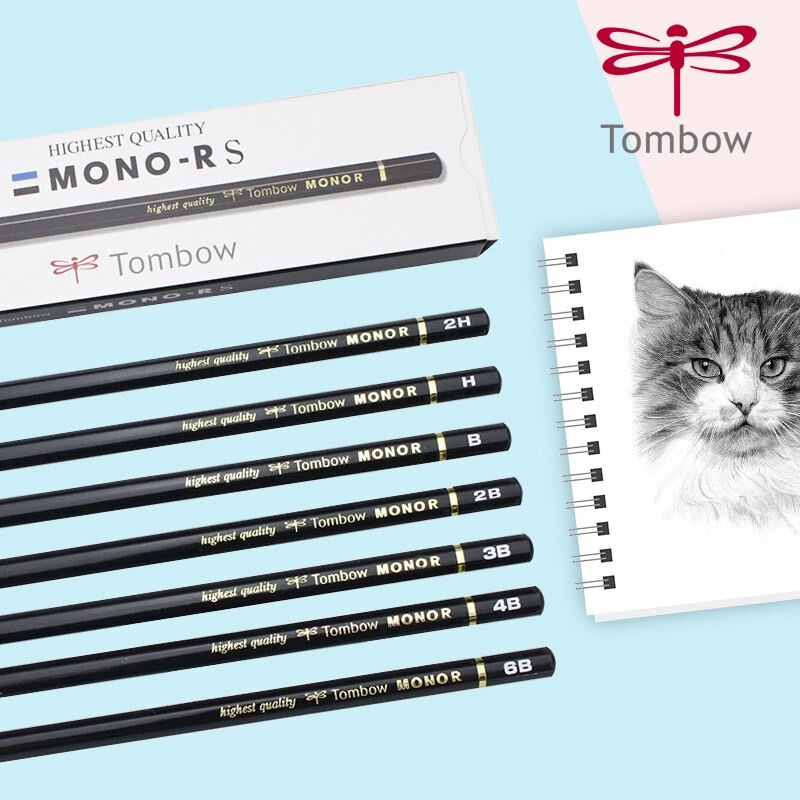 [DA ĐEN] Bút Chì Phác Thảo Tombow Mono - R