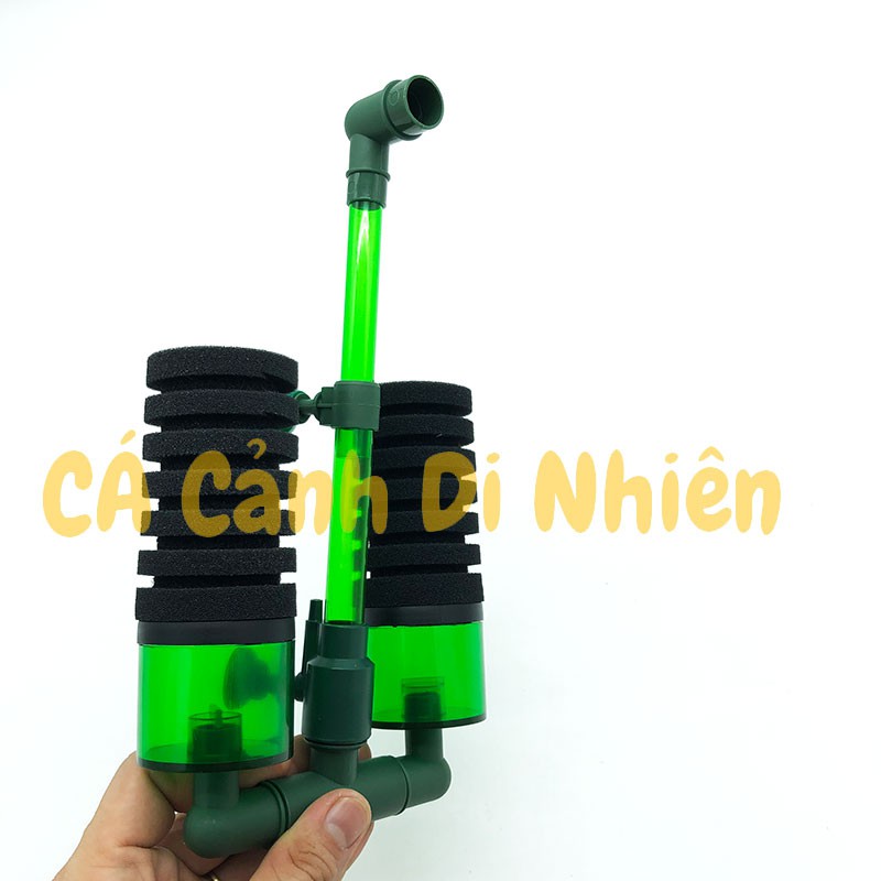 Lọc sủi vi sinh QS100A bio kèm ngăn lọc QUANVEE QS-100A cho hồ cá