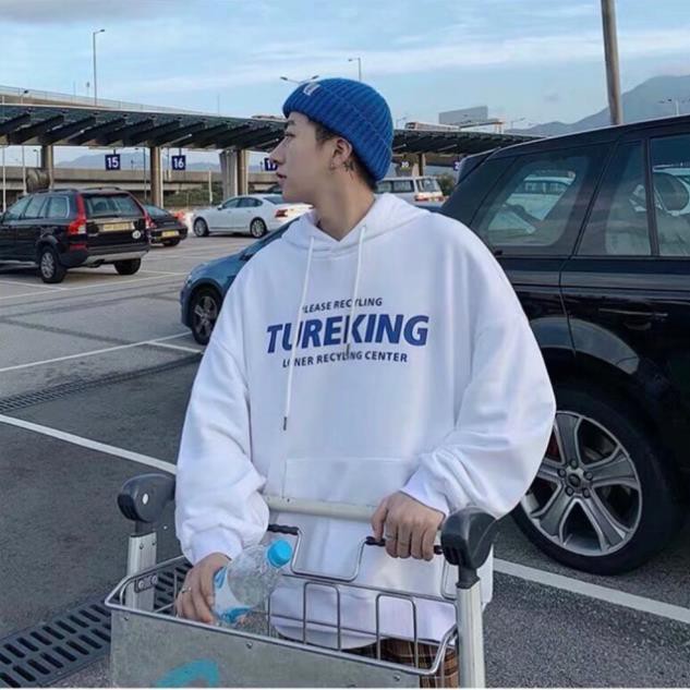 (HÀNG ORDER) ÁO HOODIE TUREKING FORM RỘNG CÓ NÓN HÀN QUỐC MÀU TRẮNG | BigBuy360 - bigbuy360.vn