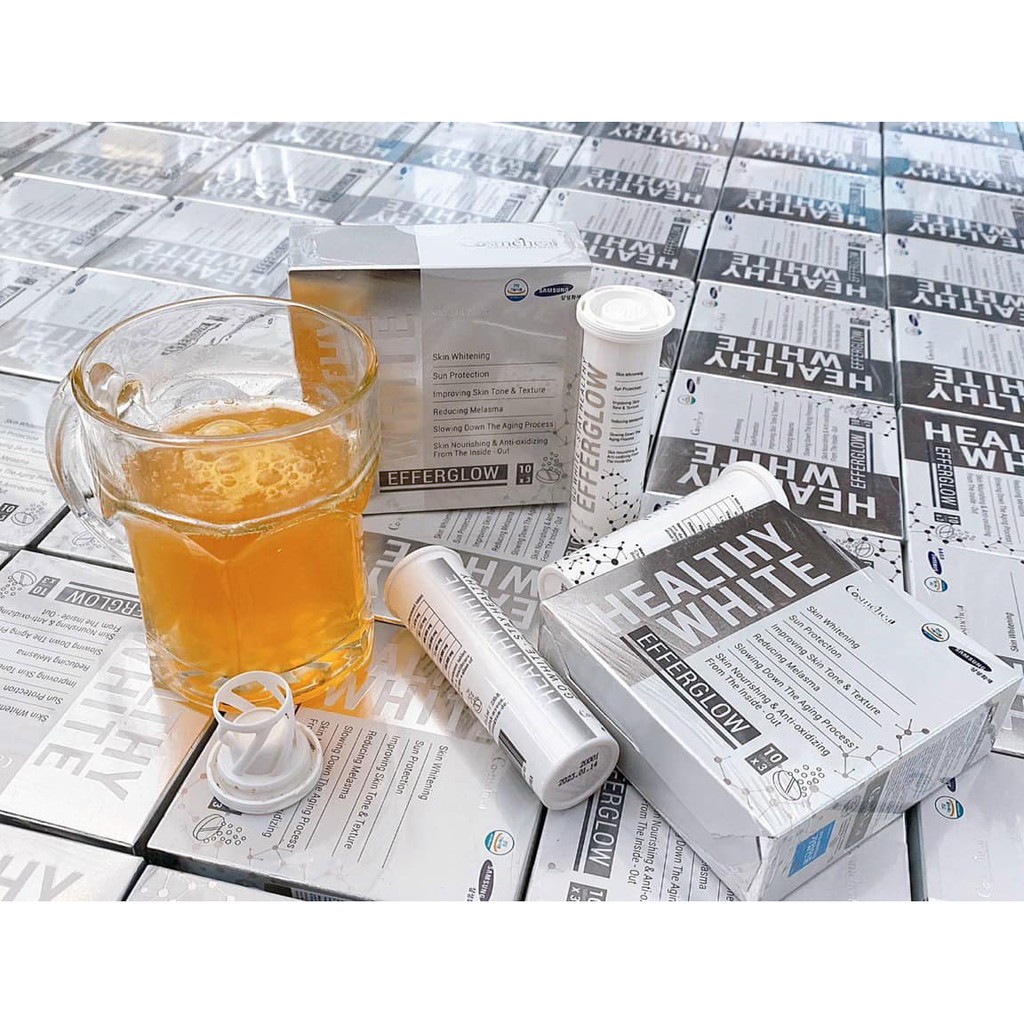 Viên sủi truyền trắng da EFFERGLOW Cosmeheal | Thế Giới Skin Care