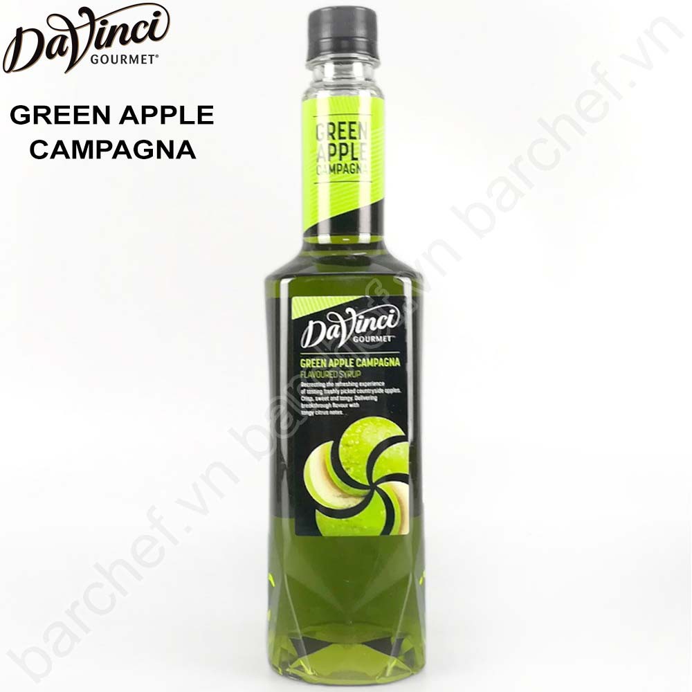 Siro Táo xanh Davinci Gourmet (Green Apple Campagna syrup) - chai 750ml