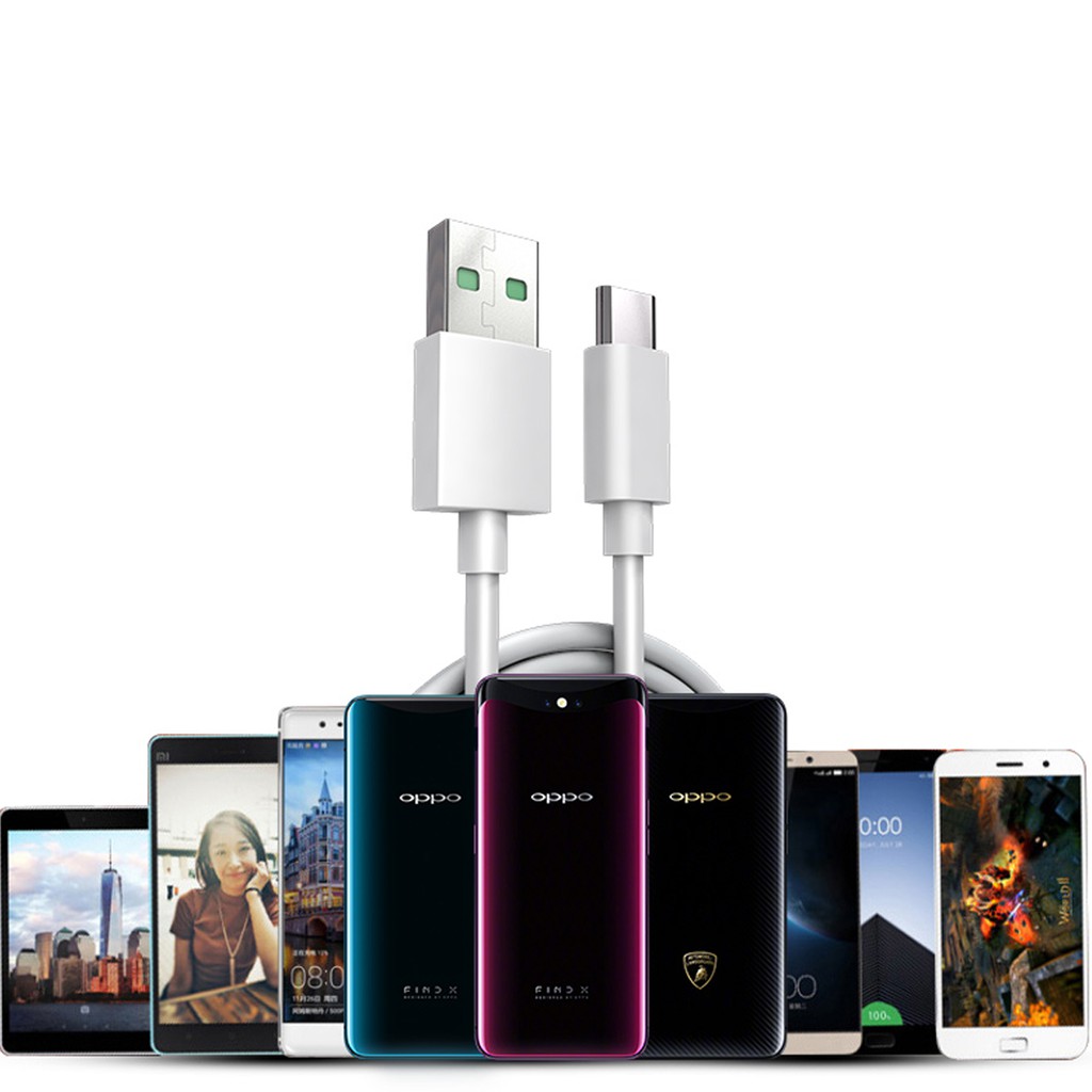 Cáp Sạc Siêu Nhanh O.PPO R11 Pro / Find X / R 17 / R11 Plus / O.ppo A9 / O.ppo K3 / O.ppo Reno / O.ppo Reno 10X Zoom
