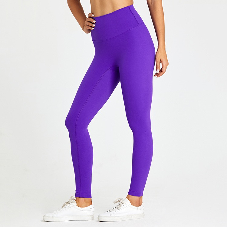 Quần legging dài Hoppe Fumeng dành cho nữ chất liệu nylon thiết kế lưng cao màu sắc mới thích hợp tập yoga