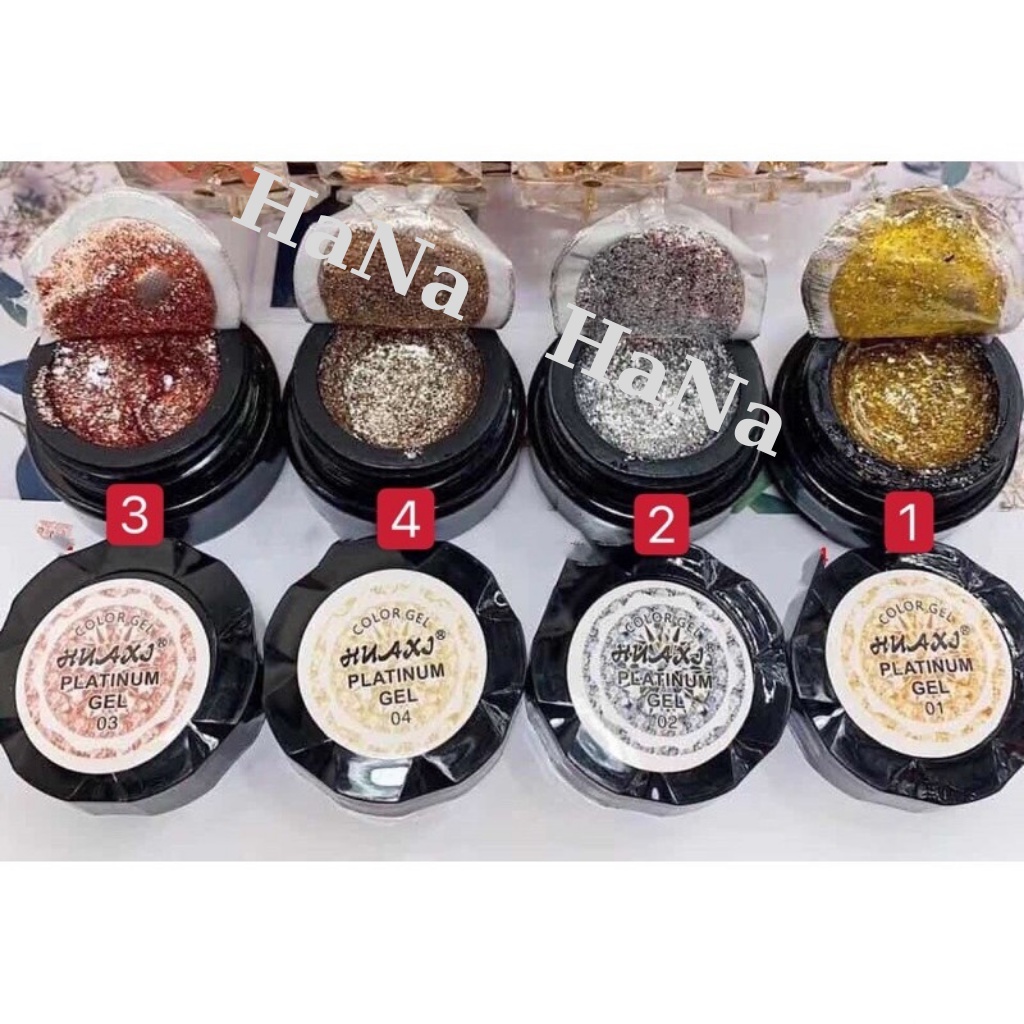 Gel nhũ Huaxi Platinum chính hãng - Gel nhũ nail vẽ móng chuyên dụng (lẻ 1 hũ)