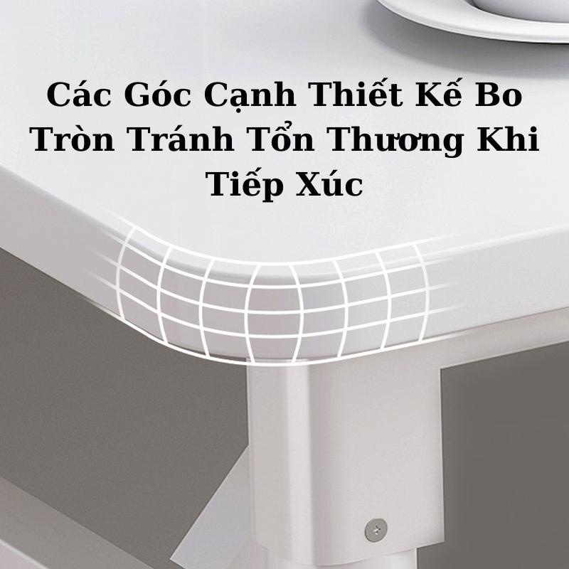 Bàn Làm Việc Gấp Gọn Thông Minh Chống Xước Chống Bẩn, Bàn Ăn Đa Năng Khung Sắt Cao Cấp Chịu Tải Lớn