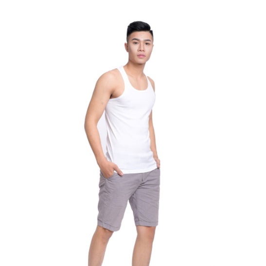 Áo 3 lỗ nam trắng trơn mặc lót trong sơ mi Cotton mềm mịn dệt kim đông xuân cao cấp LOTNAM