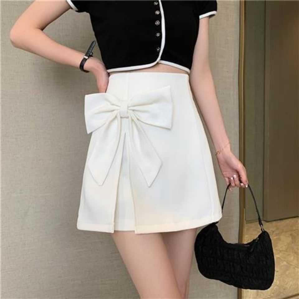 Chân Váy Chữ A Lưng Cao Phối Nơ váy nữ váy ngắn WT-DQ-06