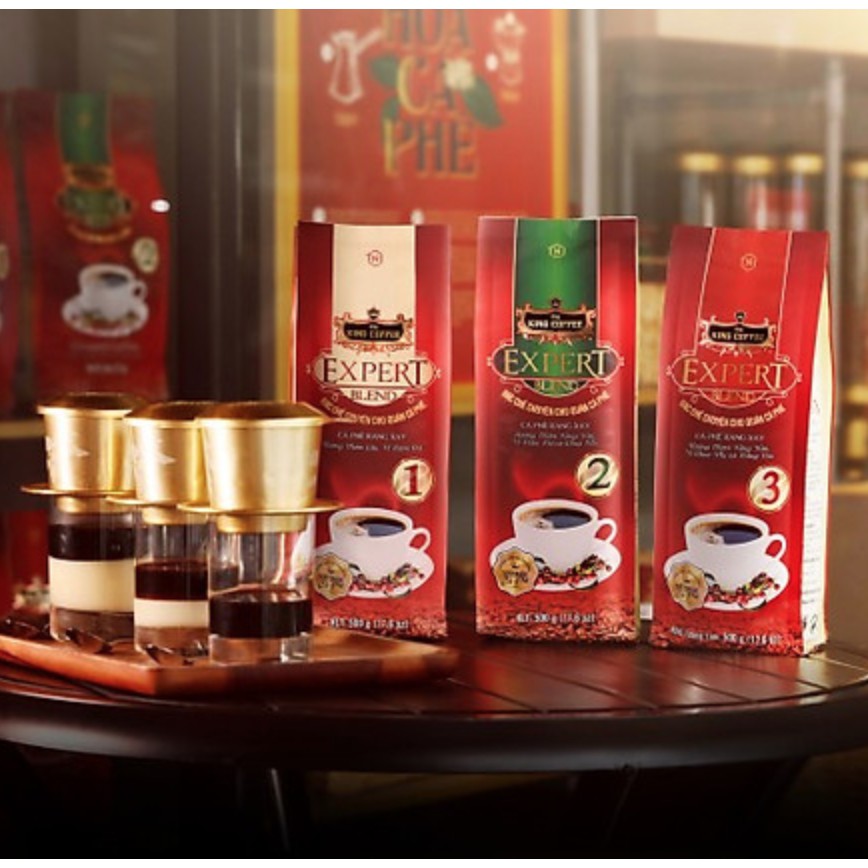 King coffee Expert Blend pha phin túi 500g loại 2 chuyên dành cho quán cafe | BigBuy360 - bigbuy360.vn