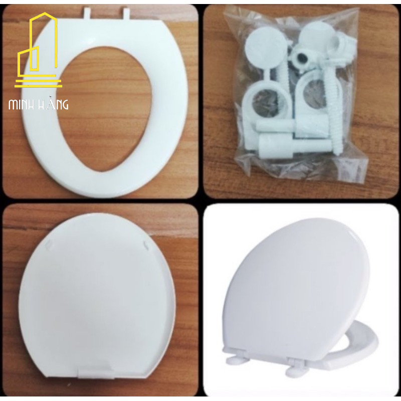 Nắp Bồn Cầu Nhựa Gia Thành màu trắng, màu xanh biển, màu xanh ngọc  loại dày 1kg