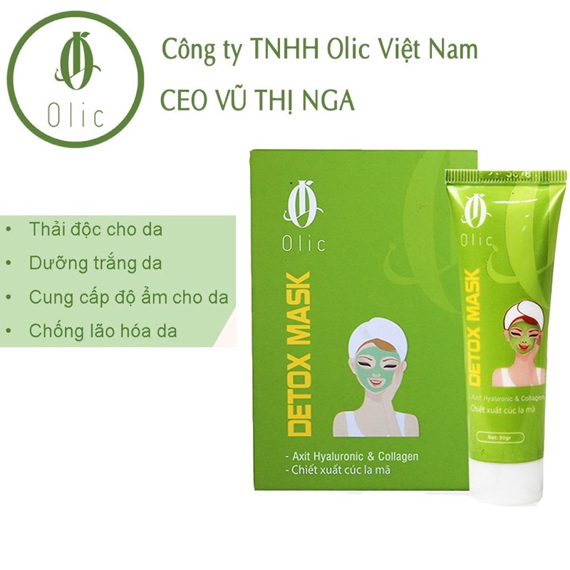 Thải độc hút nám Olic - Mask detox thải độc Olic