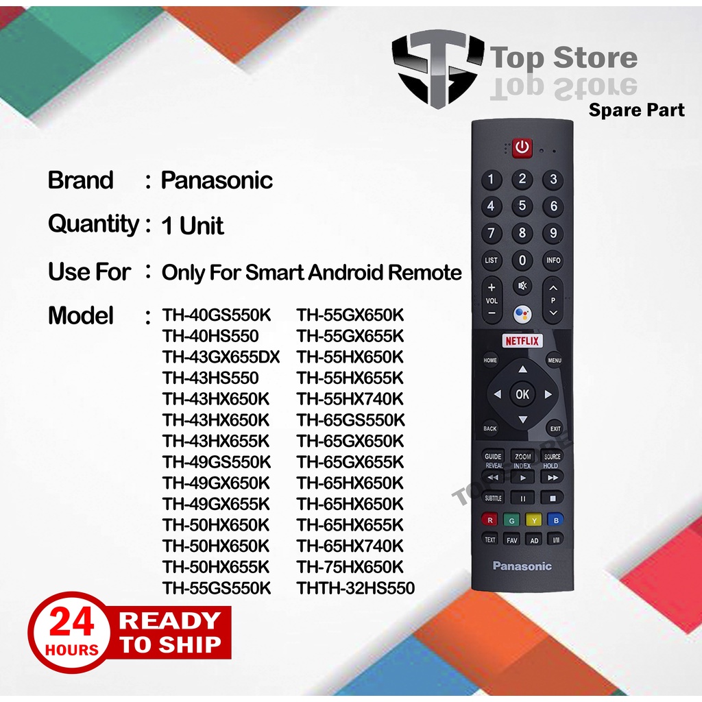 Panasonic Điều Khiển Từ Xa Thông Minh th-40gs550k th-40hs550 th-43gx655dx th-43hs550 th-43hx650k th-43hx650k th-65hx740s