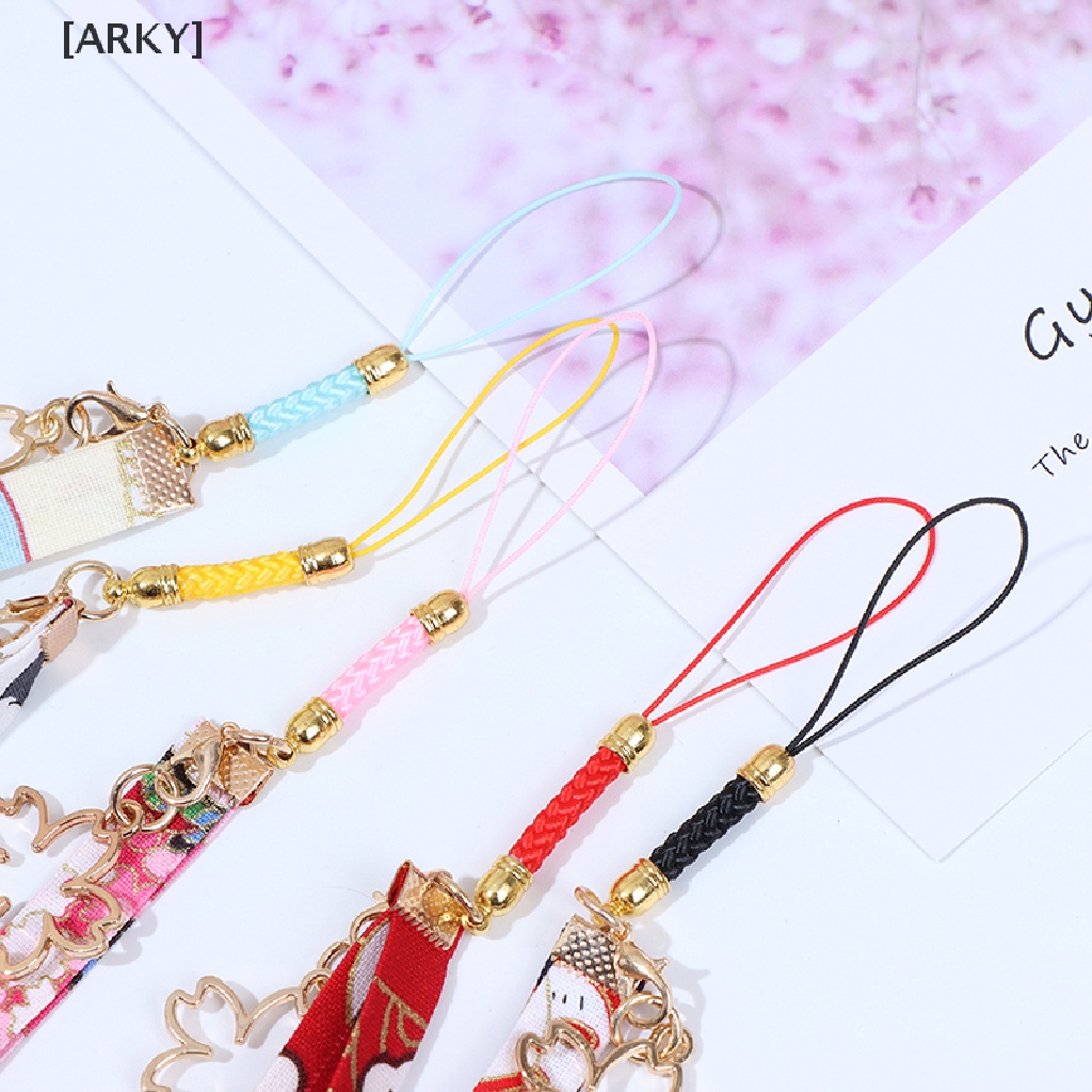 [ARKY] Dây Đeo Điện Thoại Hình Hoa Cúc / Mèo Có Chuông Trang Trí Quyến Rũ