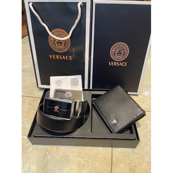 Set 2 Thắt lưng kèm ví versac fullbox bill thẻ túi giấy🚛FREESHIP🚛
