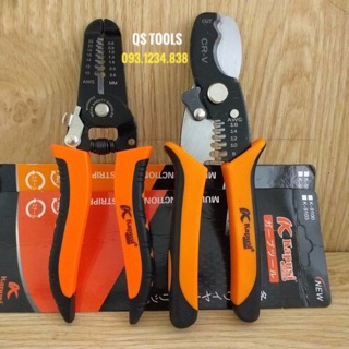 Combo 2 kìm cắt tuốt dây điện Kapusi Japan