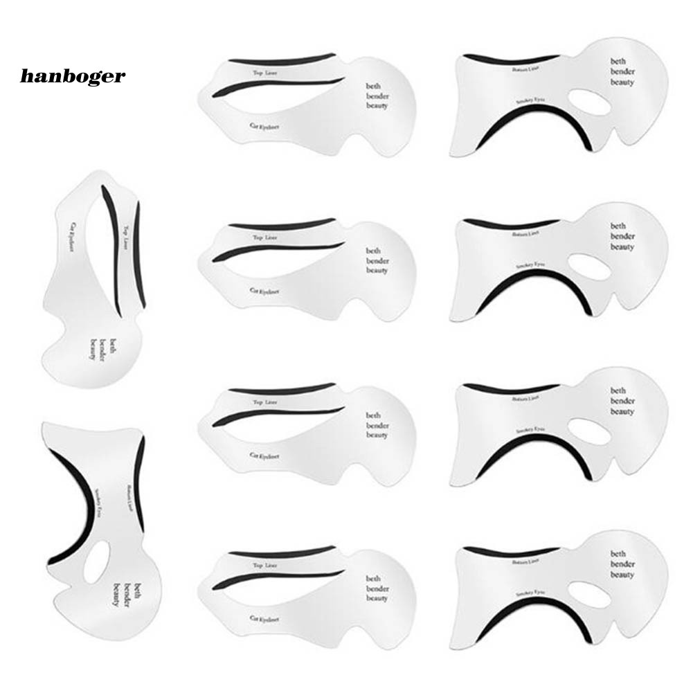 (Hàng Mới Về) Set 2 / 10 Khuôn Kẻ Mắt Trang Điểm Chuyên Nghiệp | BigBuy360 - bigbuy360.vn