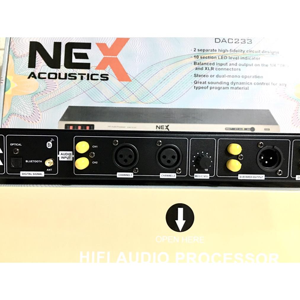 Nâng Tiếng DAC 233 THẾ HỆ 2022 CÓ BLUETOOTH,QUANG HỌC OPTICAL Tăng Uy Lực Bass Căng, Treb Sáng Cho Dàn Karaoke Nghe Nhạc
