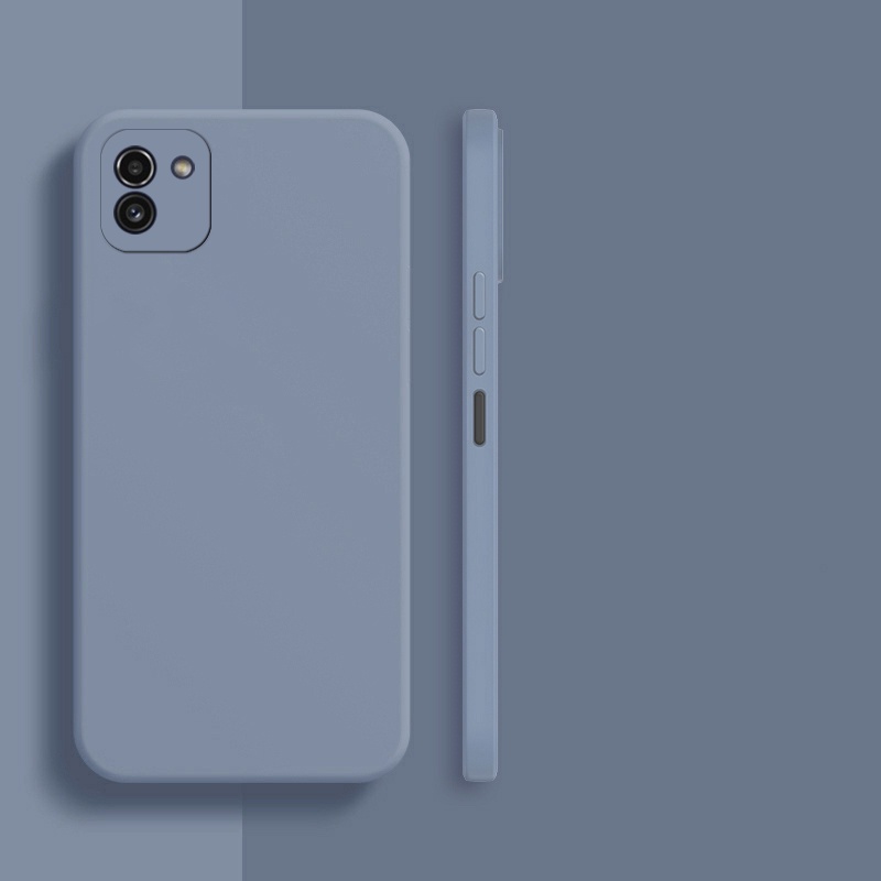 Ốp điện thoại silicon dáng vuông bảo vệ camera cho SAMSUNG GALAXY A03