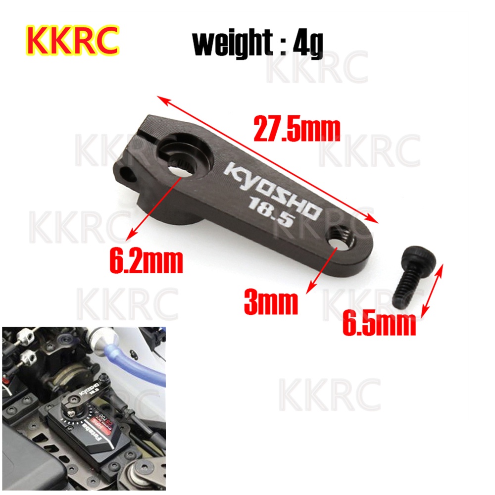 Cánh Tay Động Cơ Servo Điều Chỉnh Được Bằng Kim Loại Cho Kyosho IFW609  Inferno MP9 / ST-R