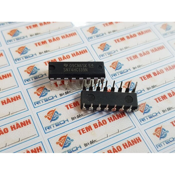 Combo 5 chiếc] SN74HC139N, 74HC139N IC Số DIP-16