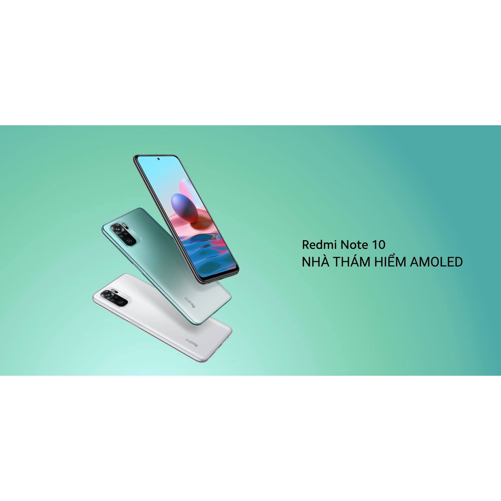 Điện thoại Xiaomi Redmi Note 10 | 6G - 128GB | SNAP678 - Hàng Chính Hãng Digiworld (Có sẵn Tiếng Việt)