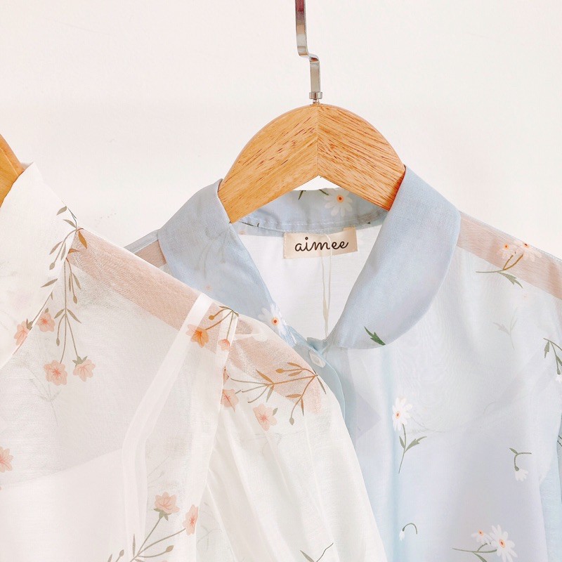 ÁO CỔ SEN HOA NHÍ (KÈM ÁO LÓT)