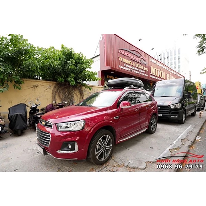 COMBO Cốp Nóc Mui Kiểu Phi Thuyền & Baga 2 Thanh Ngang Dành Cho Xe Chevrolet Captiva 500L