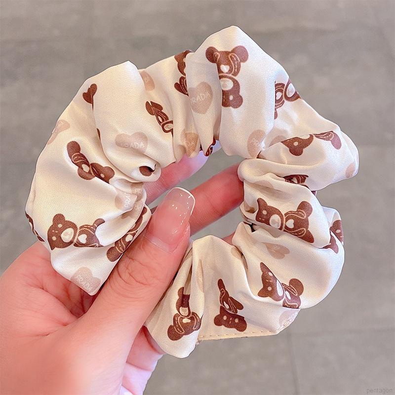 Dây buộc tóc cỡ lớn in họa tiết Maruko tinh tế thời trang cho nữ