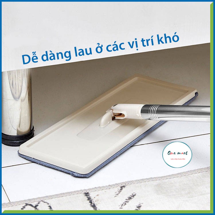 Cây Lau Nhà Tự Vắt Thông Minh Cây Lau Nhà 360 độ Kèm Thùng Tặng 2 Bông Lau