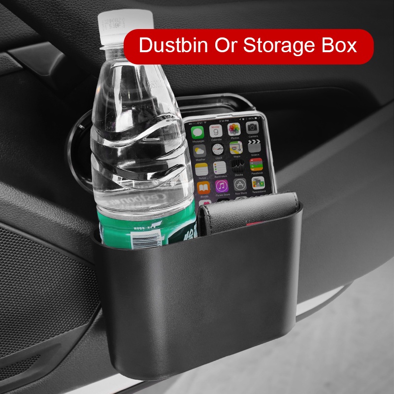 Thùng rác xe hơi ABS màu đen đa năng cho Suzuki Vitara Swift Xl7 Presso Dzire Jimny Ciaz Celerio Ertiga