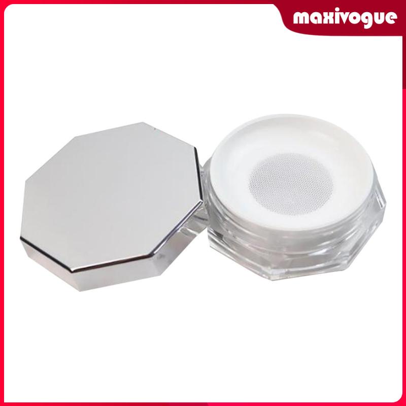 Hộp Nhựa Đựng Phấn Khoáng Trang Điểm Lấp Lánh DIY