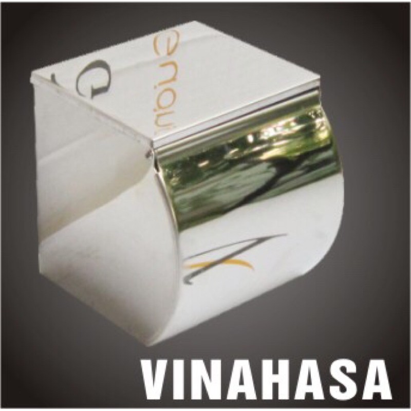 Hộp đựng giấy vệ sinh inox xịn VINAHASA chính hãng kín chống nước freeship