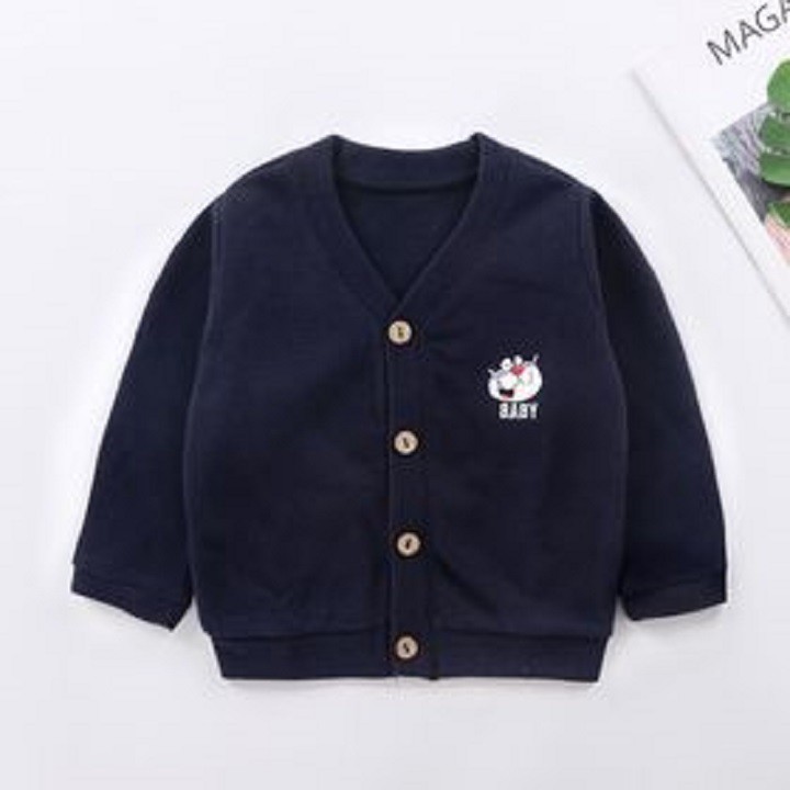 Áo khoác len dài tay cho bé-áo len dệt kim cardigan, hàng quảng châu