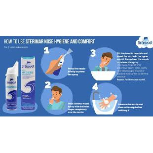 Xịt Mũi Cá Heo Người Lớn Sterimar chai 50 ml Pháp-Hỗ trợ điều trị sổ mũi, nghẹt mũi