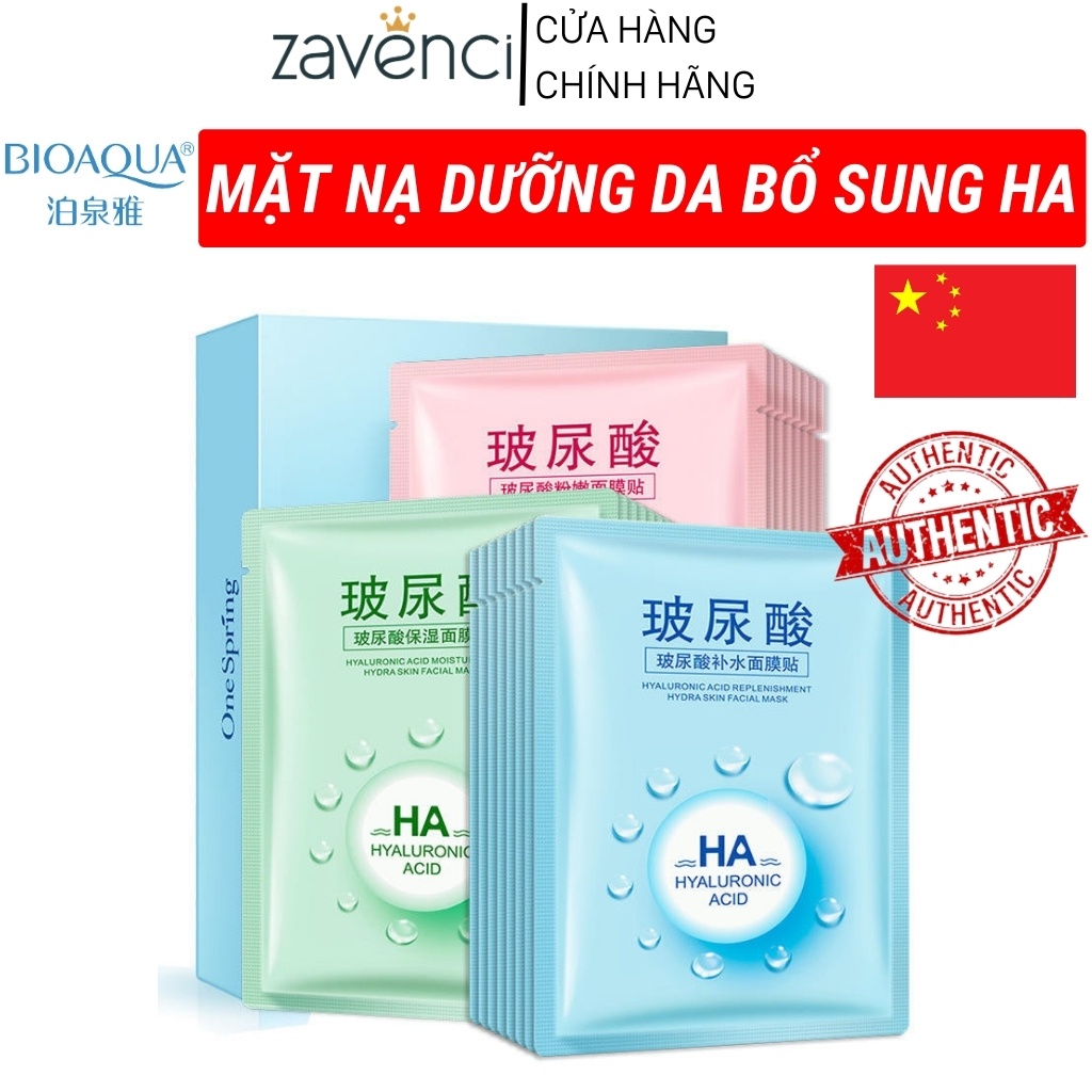 Mặt Nạ Acid Mask MN04 HYALURONIC ACID FACIAL MASK Dưỡng Ẩm Trắng Da Giúp Kiềm Dầu và Mụn 25g/miếng