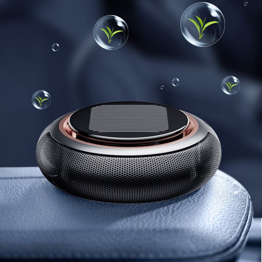 Máy khử mùi hôi, kháng khuẩn không khí chống say xe hơi tản hương bằng năng lượng mặt trời 2xAuto