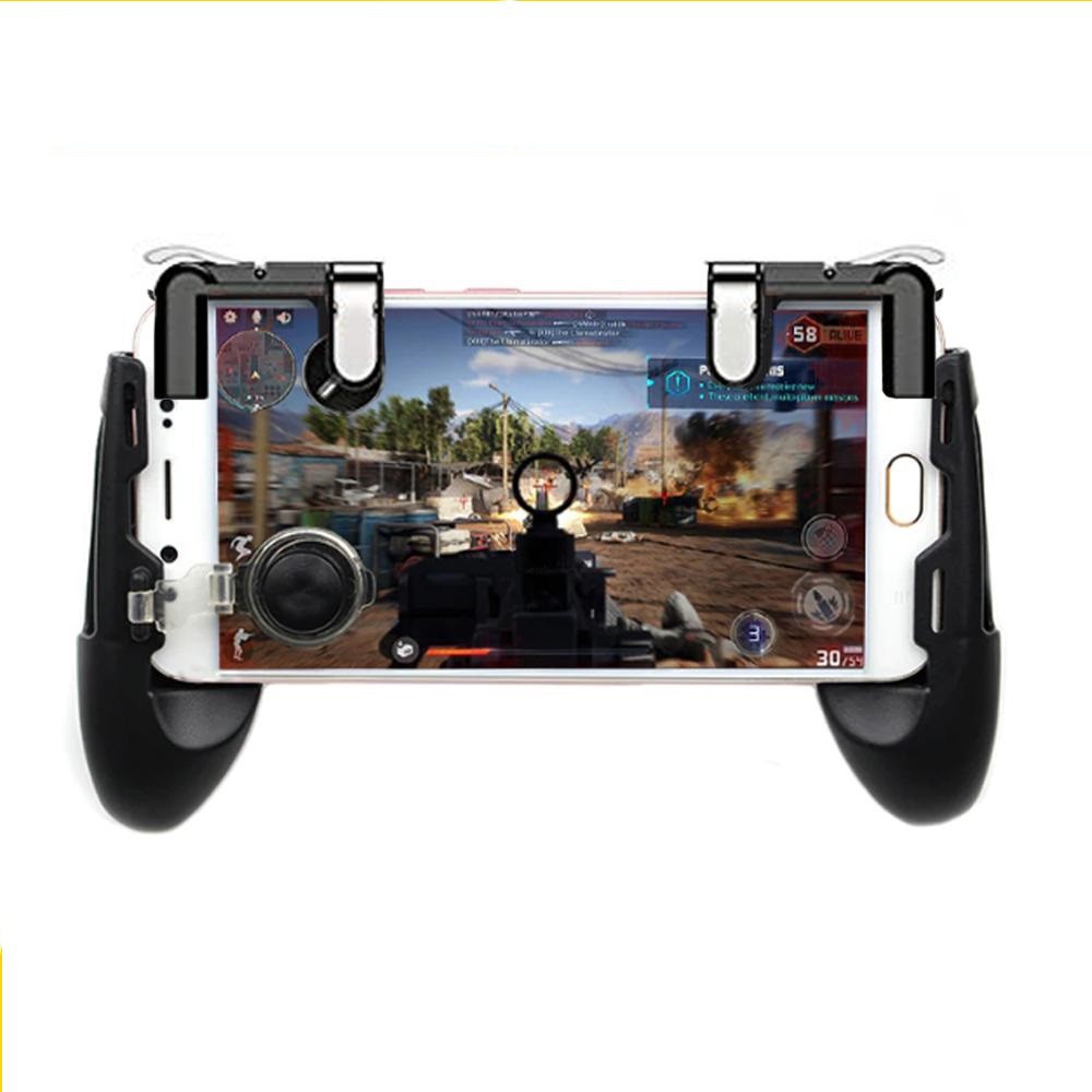 [Kèm Nút Di Chuyển]Tay Cầm + Bộ 2 Nút  Bấm Chơi Game Pubg mobile, Liên quân Điện Thoại Thông Minh Gamepad