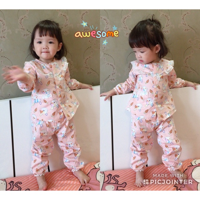 Bộ thô ren bé gái