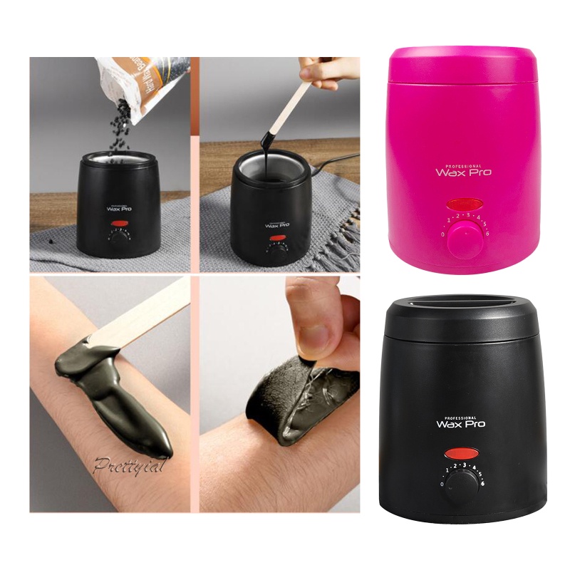 [PRETTYIA1] Portable Electric Hot Wax Warmer Machine Adjustable Temperature Hair Removal