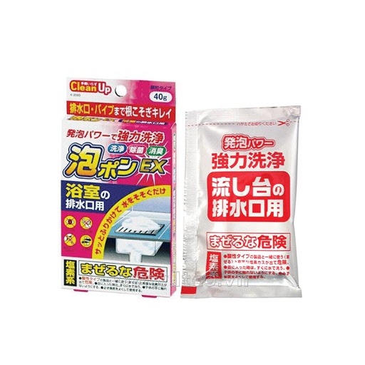 [Hỏa Tốc HN] Bột Thông Tắc Đường Ống Nhà Tắm Hàng Nội Địa Nhật Gói 40gr