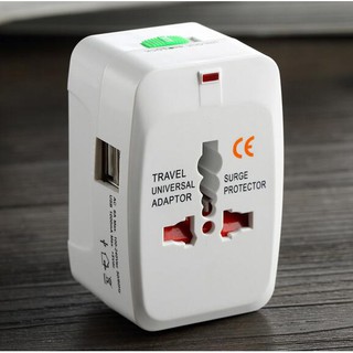 Ổ cắm du lịch đa năng có 02 cổng USB