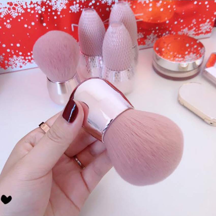 Chổi phủi bụi nail cán ngắn lông mềm hồng cao cấp, dụng cụ làm nail Jeliva Chính Hãng