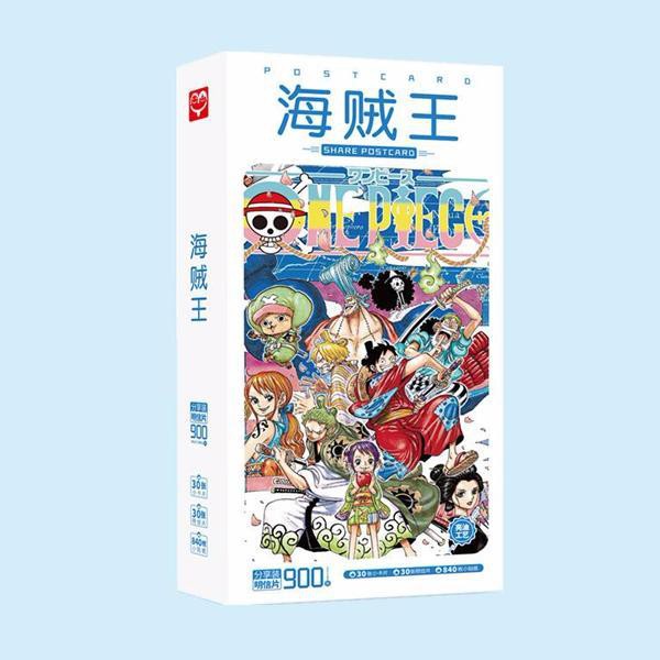 Postcard One piece Wano quốc 900 ảnh hộp ảnh bộ ảnh có ảnh dán lomo postcard bưu thiếp anime chibi