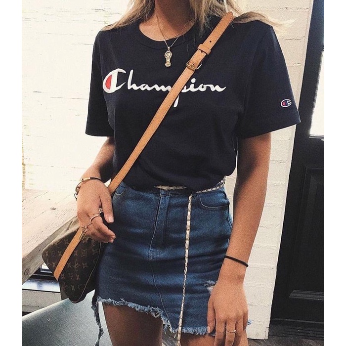 Áo phông Champion in chữ GT23H