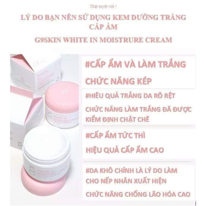 auth 100% Kem Dưỡng Trắng Da G9-Skin White In Moisture Cream - 100g-cosmetic999
