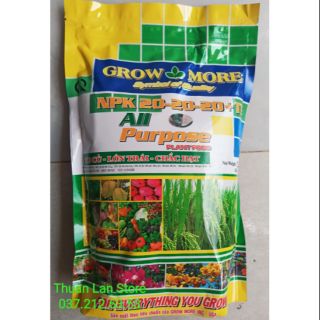 Phân Bón Lá Cao Cấp NPK Growmore 20-20-20+TE Tốt Cho Mọi Cây Trồng gói 1kg