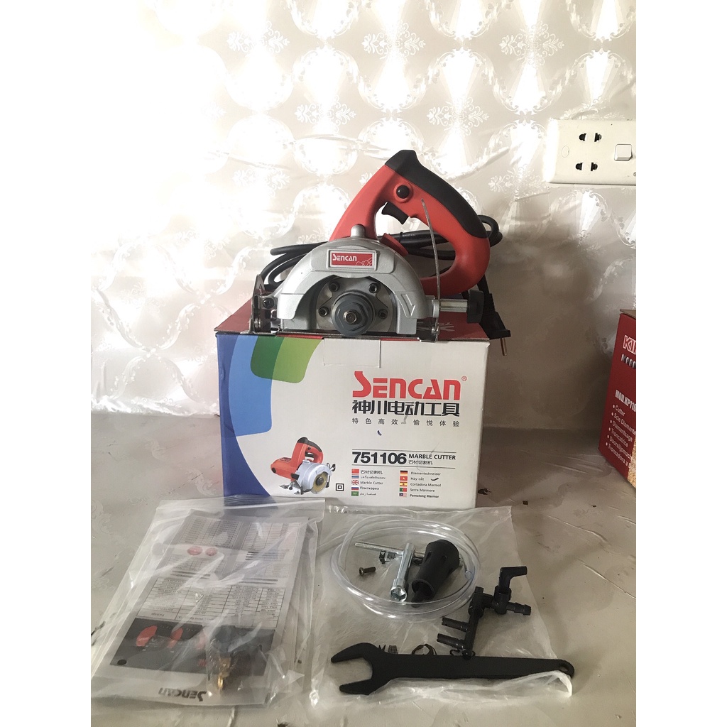 Máy cắt gạch| Máy cắt bê tông | Máy cắt gỗ cầm tay SENCAN 751106 công suất 1400W( Cam kết lõi đồng 100%)