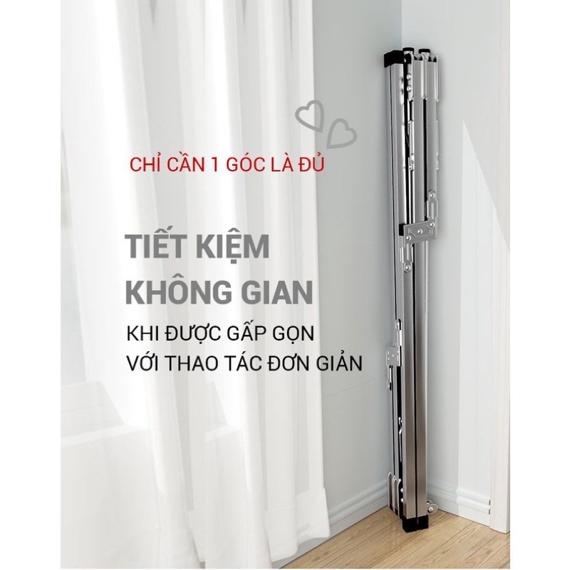 Sào Phơi Quần Áo, Giàn Phơi Đồ Inox Thông Minh Kalpen 1m6, Hình Chữ X