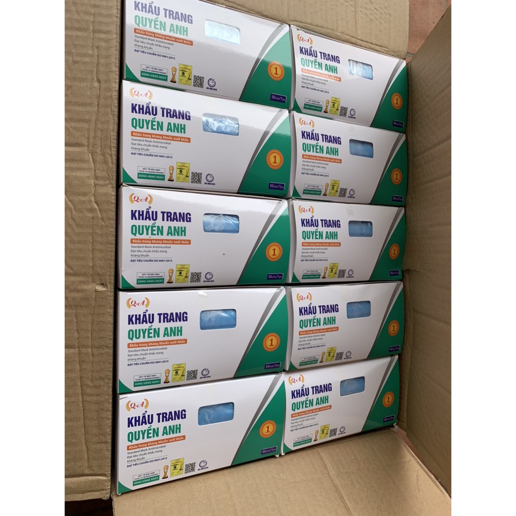 [CHUẨN CÔNG TY] Khẩu trang y tế 4 lớp, hàng chuẩn công ty đầy đủ giấy tờ - Quyền Anh - Trịnh Chung ( hộp 50c) | BigBuy360 - bigbuy360.vn