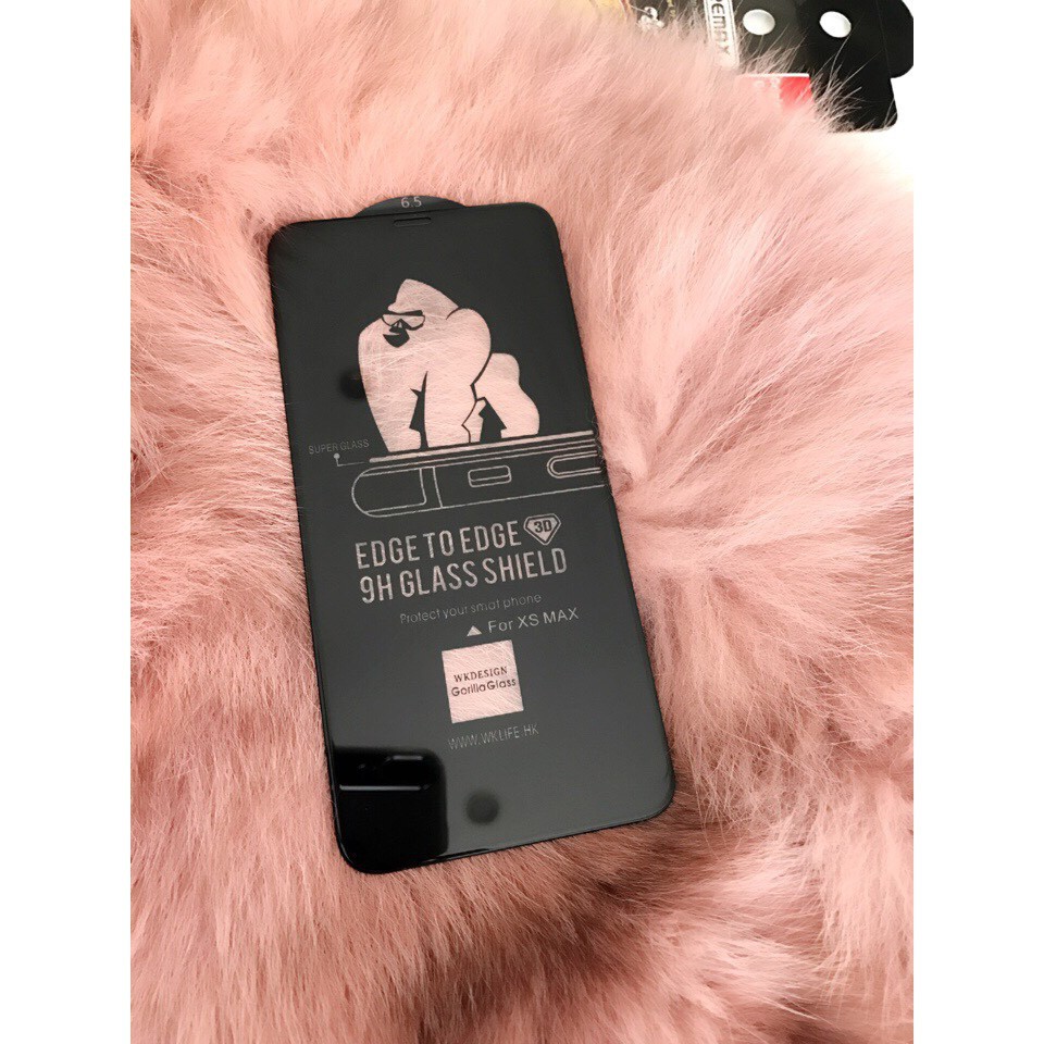 Kính Cường Lực KingKong Cho iphone 7/8PLUS-X-XS-XSMAX-11-11PRO-11PROMAX-12-12PRO Full Màn