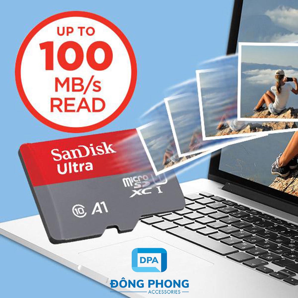 Thẻ Nhớ SanDisk Ultra 100MB/s MicroSDXC UHS-I A1 Chính Hãng